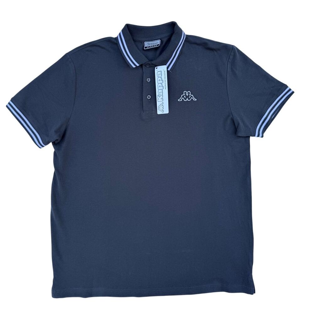 NWT Kappa Gray Short Sleeve Polo Shirt - Men's XL